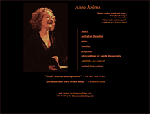 Tablet Screenshot of anneazema.com